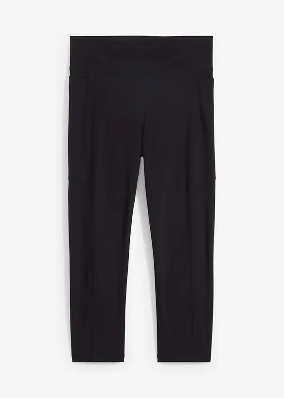 Ultrasoft treningsleggings med lommer på sidene, i capri-lengde, bonprix