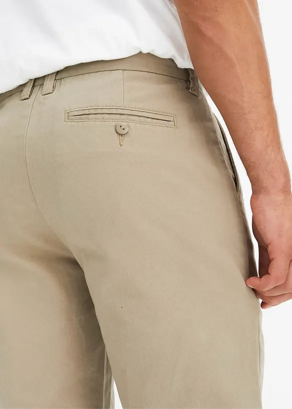 Chinos i ren bomull og Regular Fit-modell, Straight, bonprix