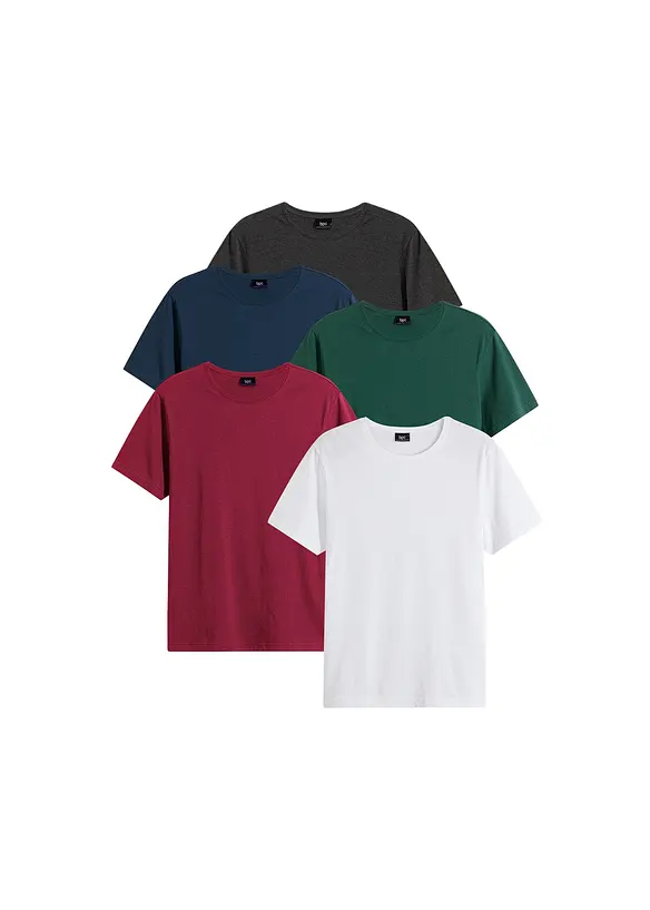 T-skjorte (5-pack), bonprix