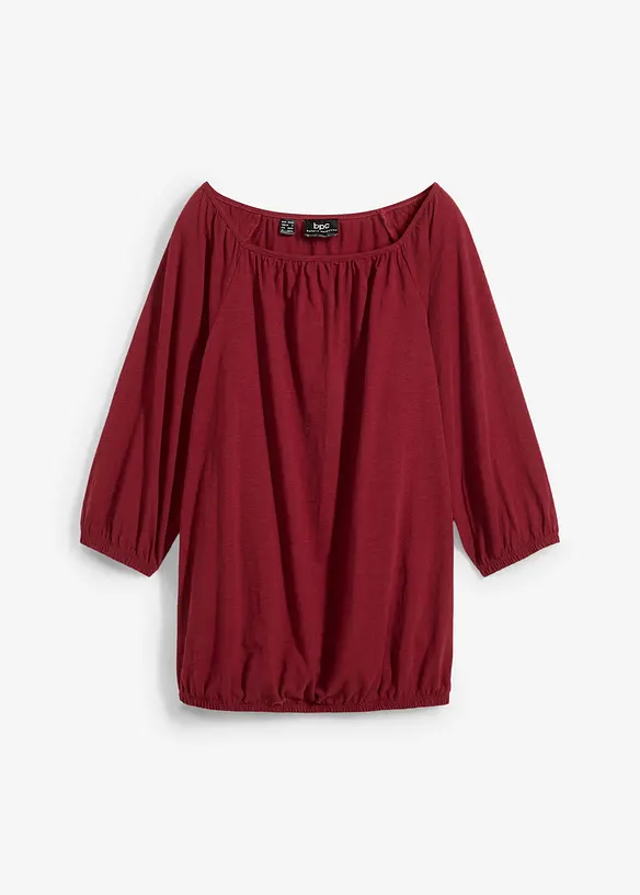 Trikotbluse i 100% økologisk bomull, bonprix