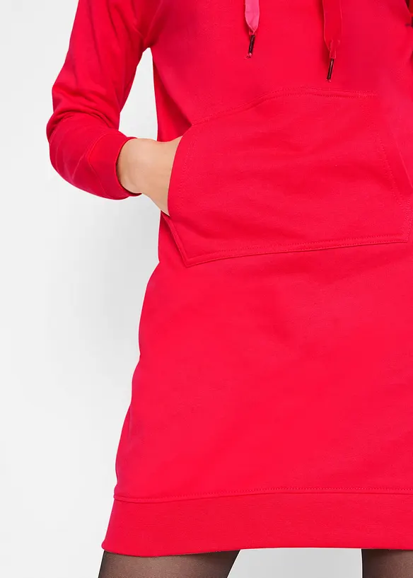 Sweatshirtkjole i 100% bomull, bonprix