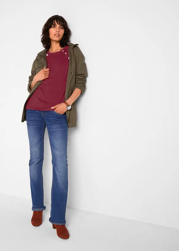 2-i-1-mamma- og ammegenser i finstrikket materiale, bonprix