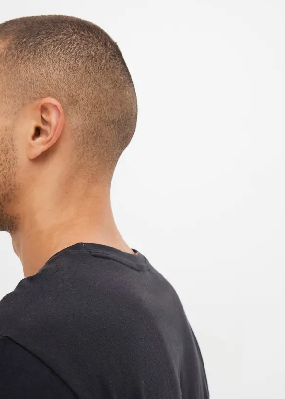 Langermet shirt i 100% økologisk bomull (2-pack), bonprix