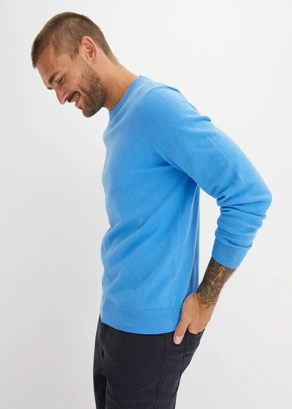 Finstrikket genser i Regular Fit, bonprix