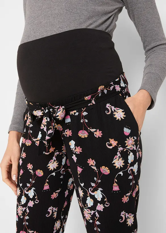 Mammabukse i lett viskose, Loose Fit, bonprix