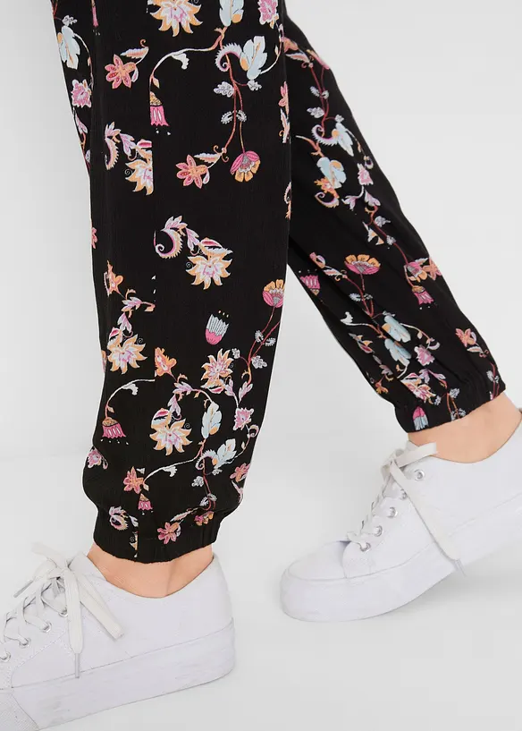 Mammabukse i lett viskose, Loose Fit, bonprix