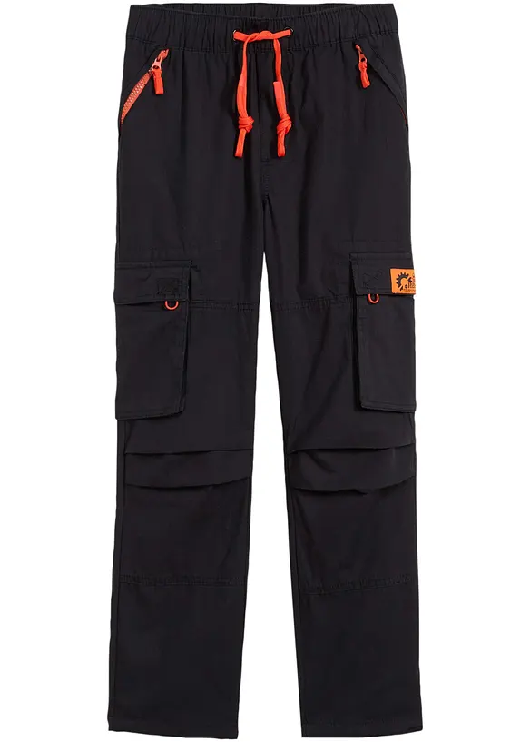 Slip on-bukse med cargolommer for barn, Regular Fit, bonprix