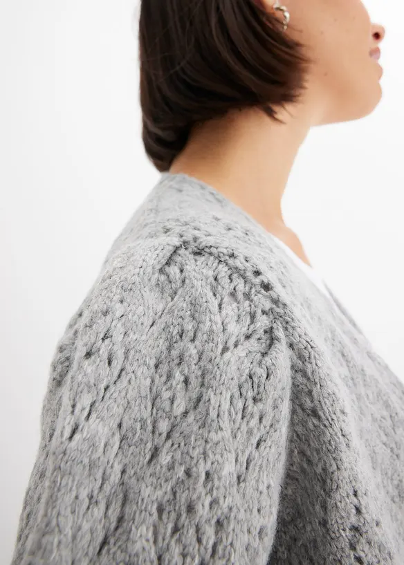 Cardigan med brede mansjetter, bonprix