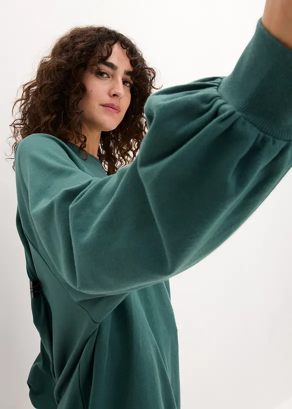 Oversized topp i 100% bomull, bonprix