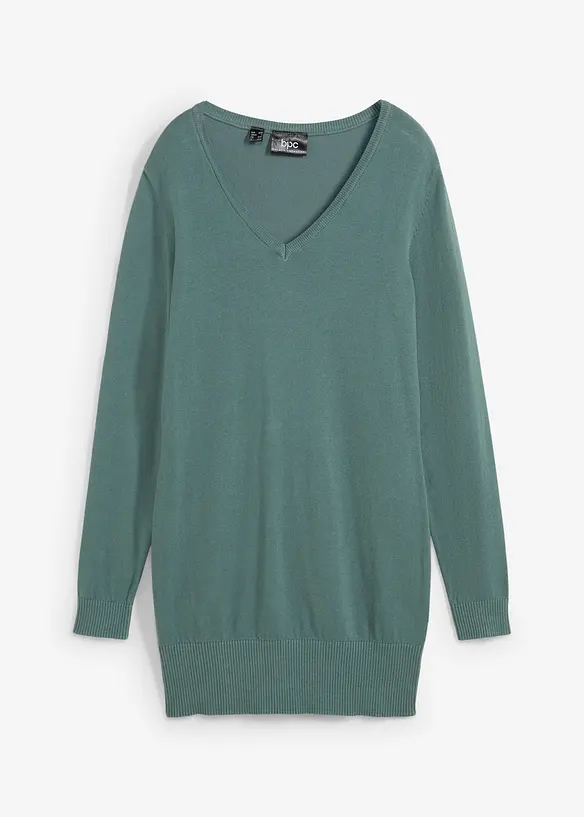 Lang basic-genser med V-hals, bonprix