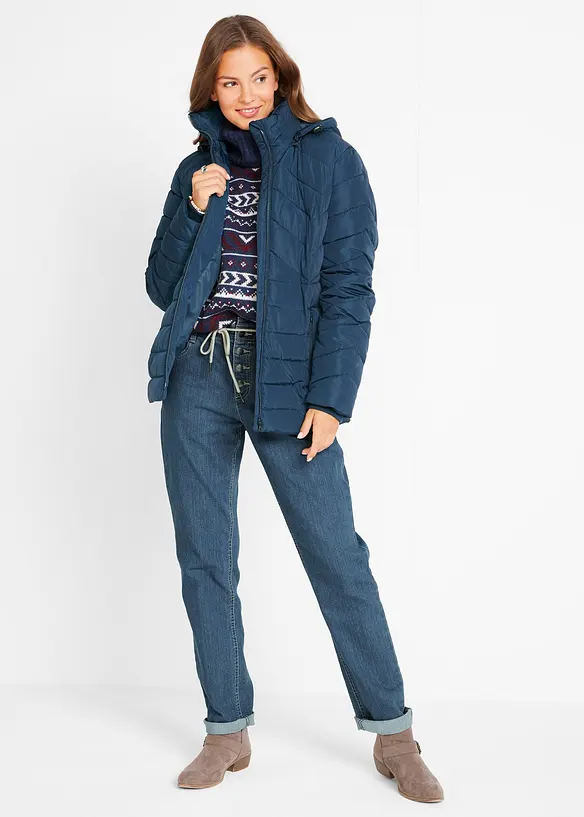 Lett vattert jakke med avtagbar hette, bonprix