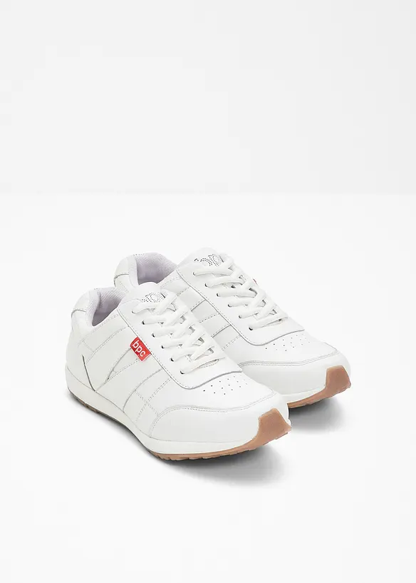 Sneakers i skinn, bonprix