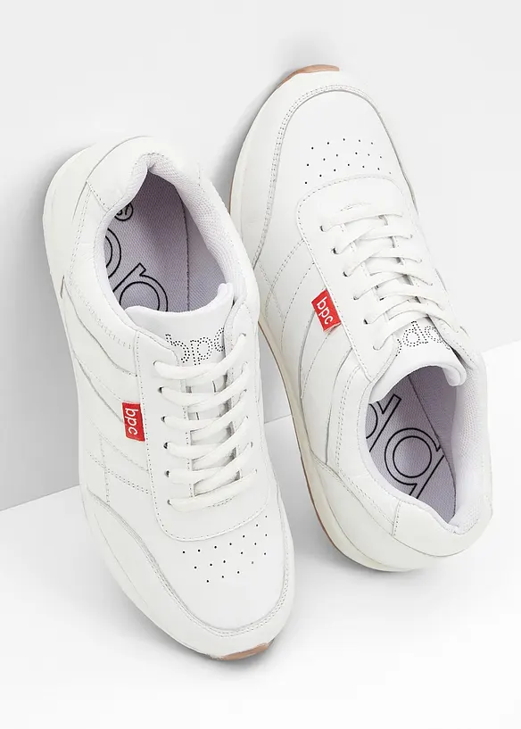 Sneakers i skinn, bonprix