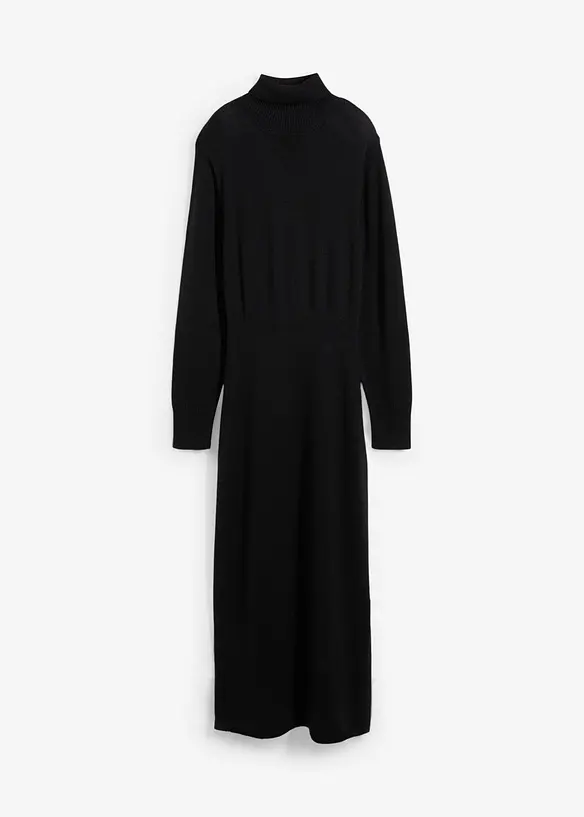 Strikket kjole i merinoull, bonprix