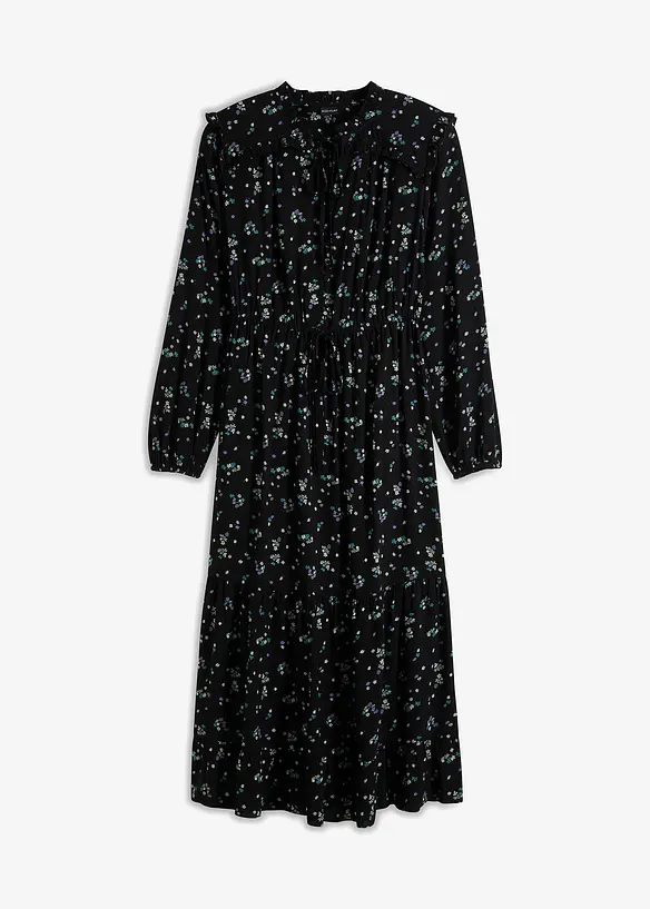 Midikjole i 100% viskose, bonprix