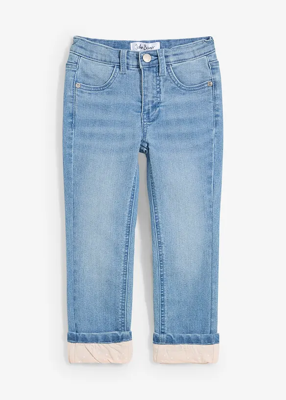 Termojeans med jerseyfôr, Slim Fit, bonprix