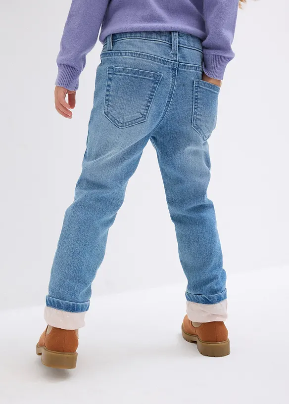 Termojeans med jerseyfôr, Slim Fit, bonprix
