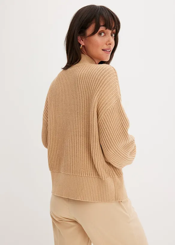 Oversized genser i 100% bomull, bonprix