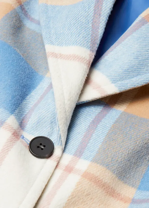 Oversized kåpe med ull-look, bonprix