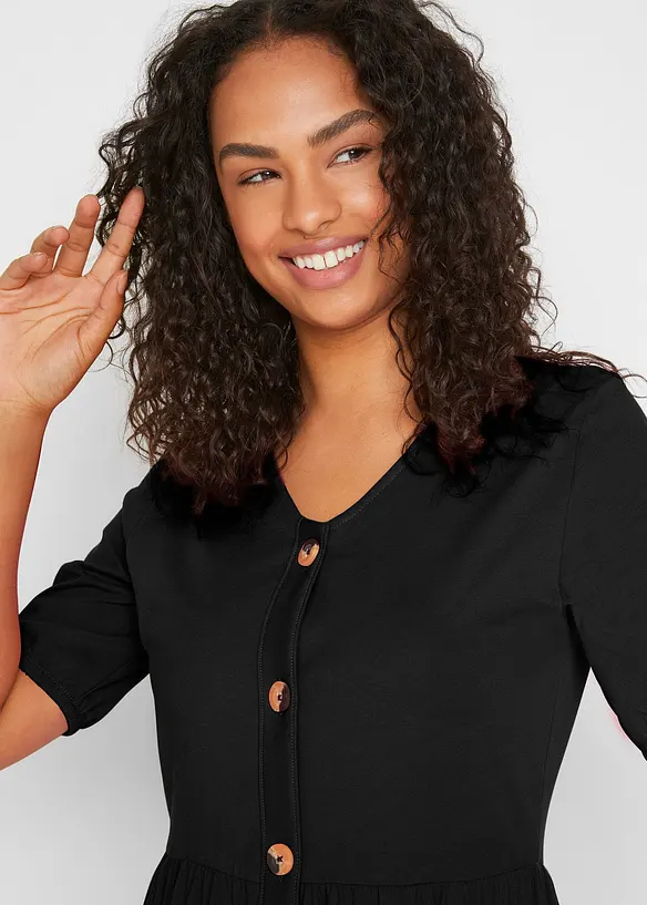 Midikjole i 100% bomull, bonprix