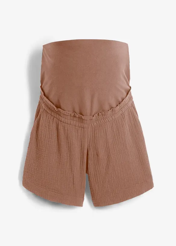 Mammashorts i 100% bomullsmusselin, bonprix
