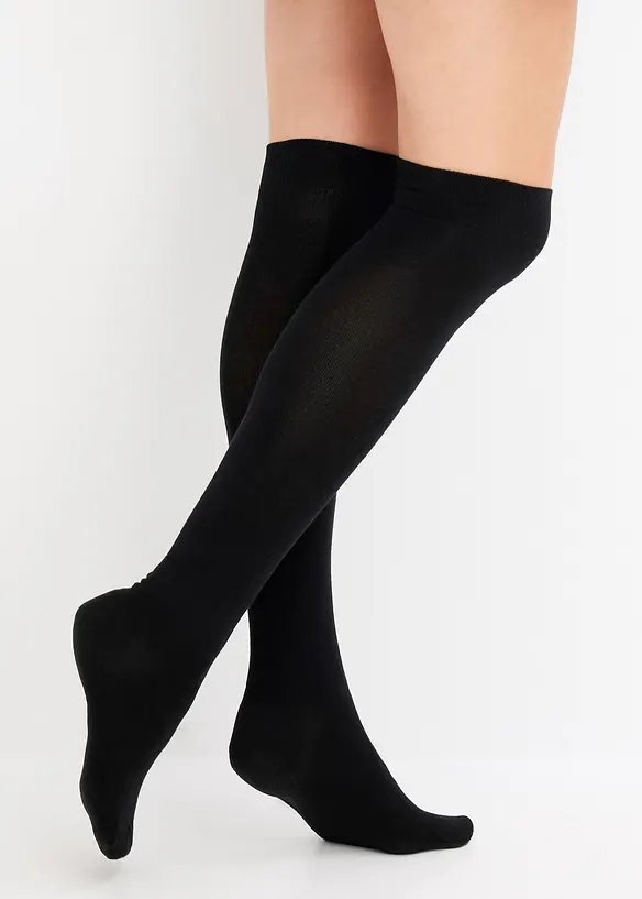 Overknee-strømper av modal (3-pack), bonprix