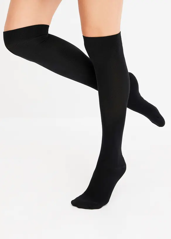 Overknee-strømper av modal (3-pack), bonprix
