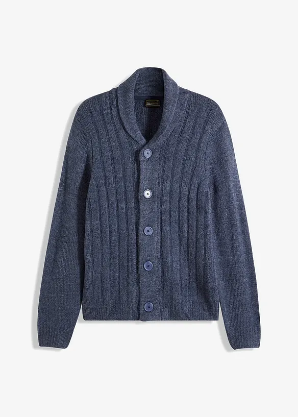 Cardigan med ribbemønster, bonprix