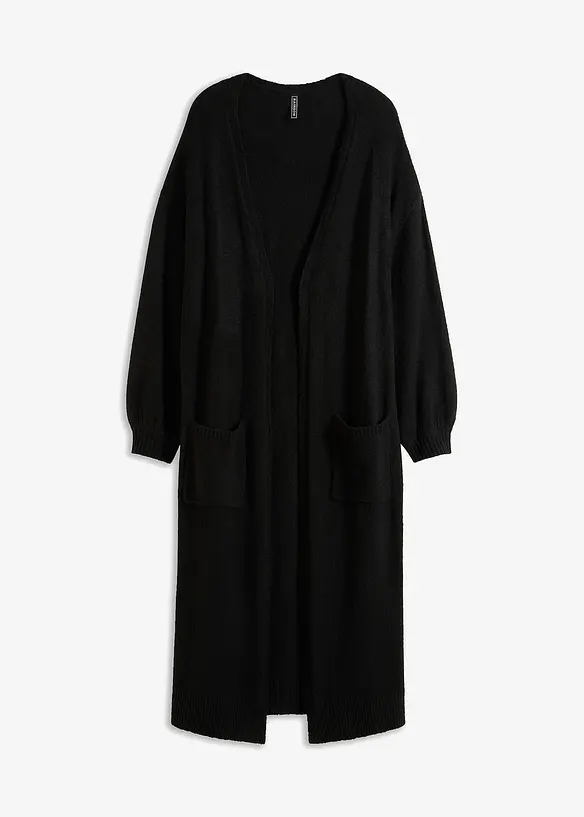 Oversized strikkejakke i midi-lengde, bonprix