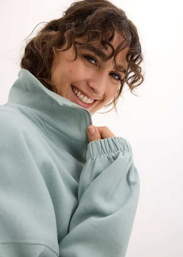 Oversized sweatshirt av økologisk bomull, bonprix