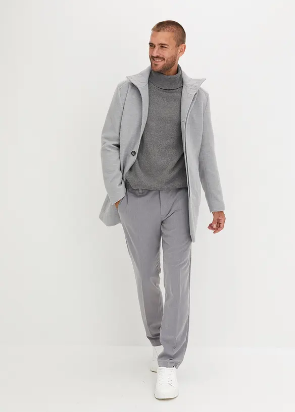 Elegant bukse med press, Regular Fit, bonprix
