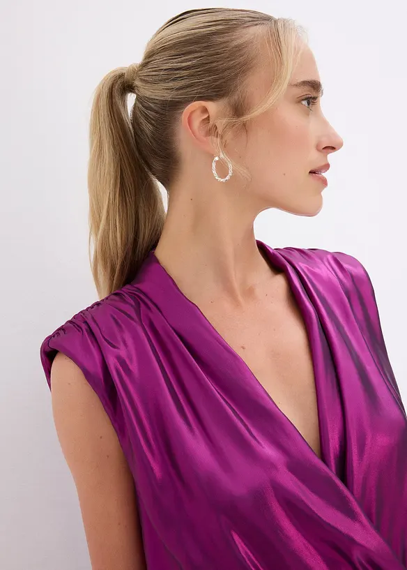 Jumpsuit med glansprint, bonprix