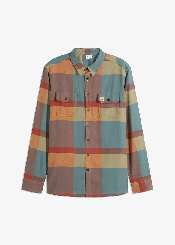 Flanellskjorte i 100% bomull, bonprix