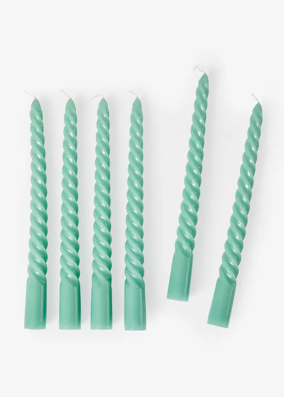 Vridde lys (6-pack), bonprix