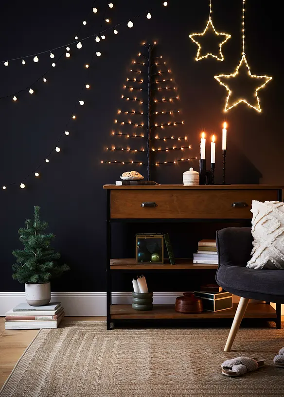 Sett med hengende LED-pynt, bonprix