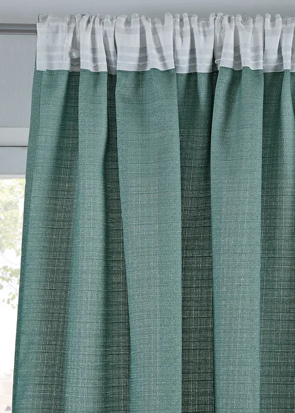 Gardin med lett glans (1-pack), bonprix