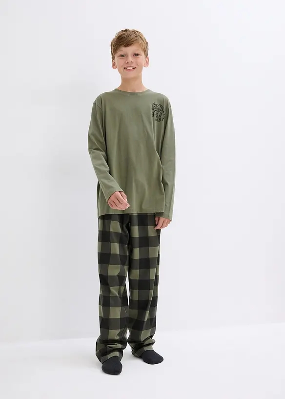 Pyjamas i 100% økologisk bomull (2-delt sett), bonprix