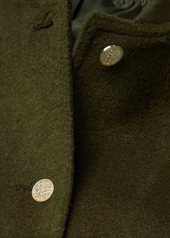 Bomberjakke med ull-look, bonprix