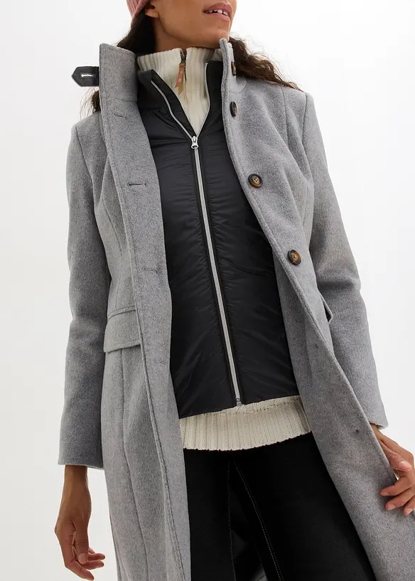 Vinterkåpe i 2-i-1-stil, bonprix