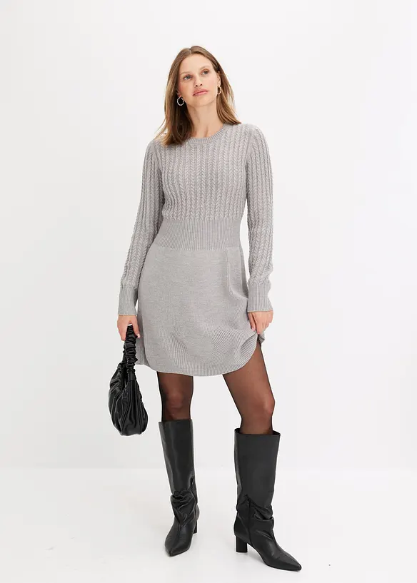 Strikket kjole, bonprix