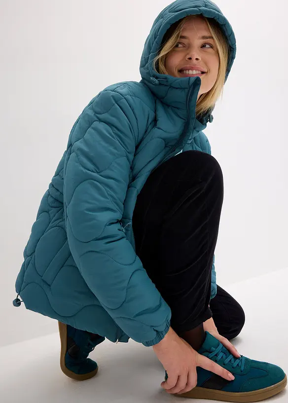Vattert jakke med hette, bonprix