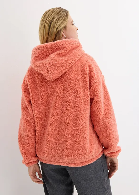 Hettegenser i pile-fleece, bonprix