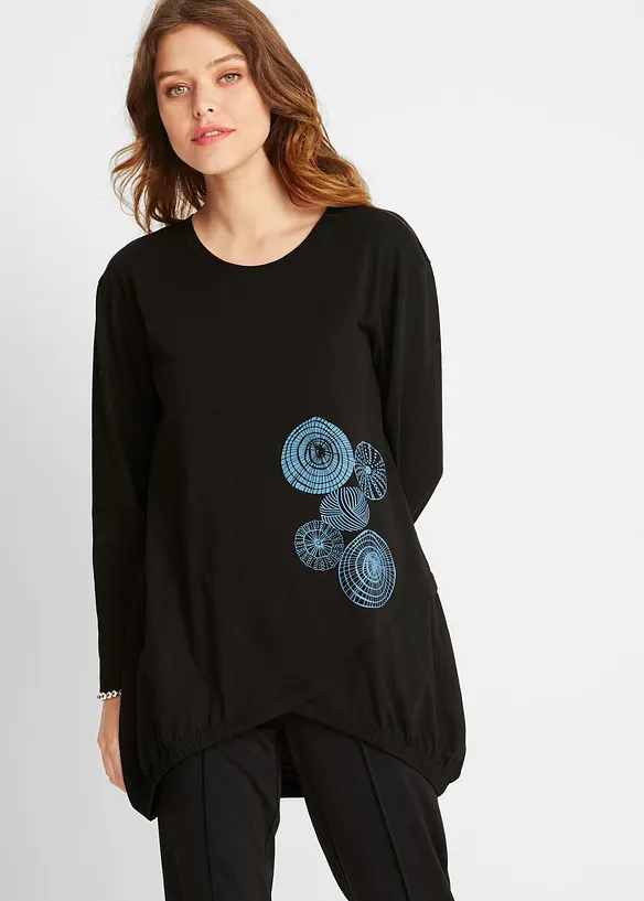 Lang topp i 100% bomull, bonprix