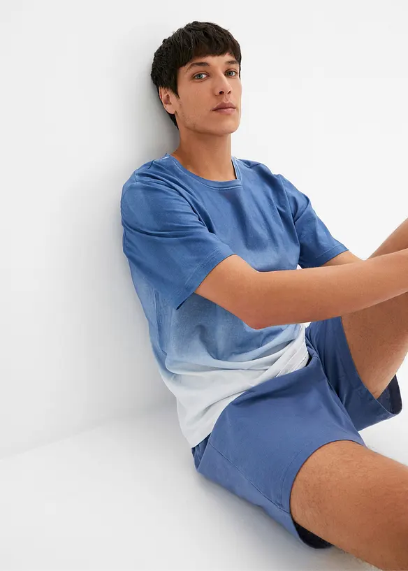 Kort pyjamas i 100% bomull, bonprix