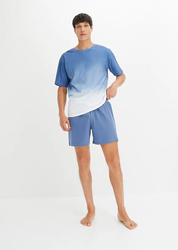Kort pyjamas i 100% bomull, bonprix