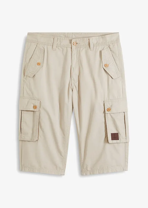 Cargo-bermudashorts i 100% bomull, Regular Fit, bonprix