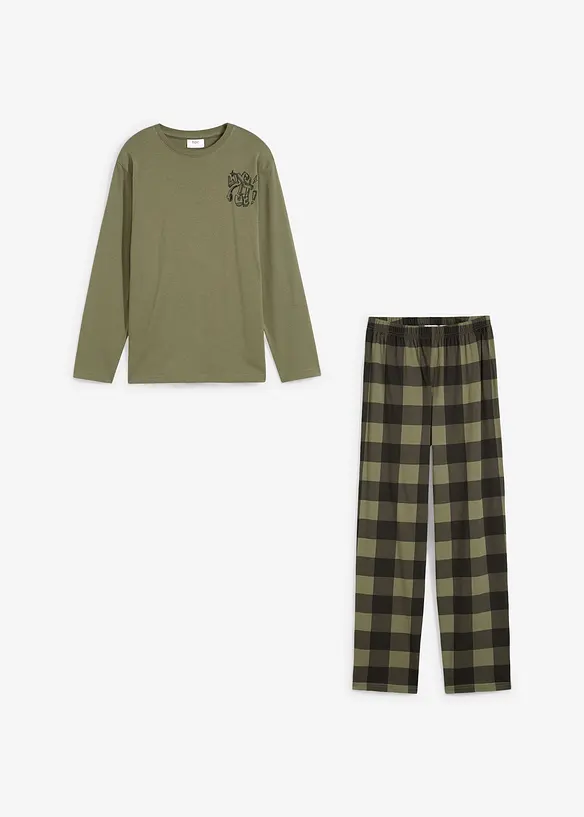 Pyjamas i 100% økologisk bomull (2-delt sett), bonprix