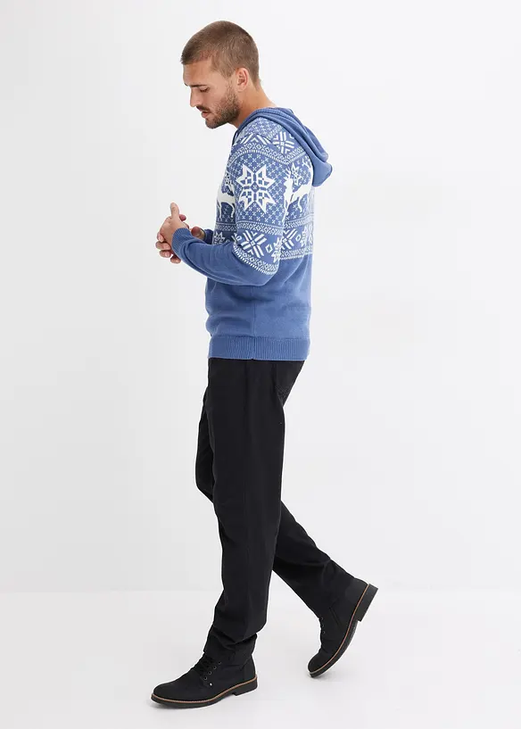 Regular Fit-twillbukse i ren bomull, Straight, bonprix