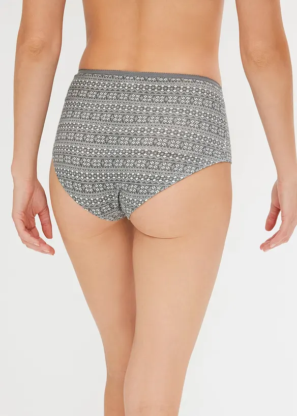 Maxitruse med økologisk bomull (4-pack), bonprix