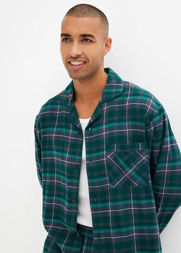 Pyjamas i myk flanell, bonprix